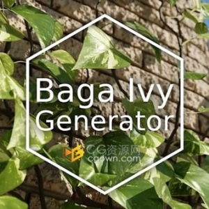 【Blender黑科技插件】常春藤藤蔓生长动画花园爬藤造景插件 Baga Ivy Generator V1.0. ...